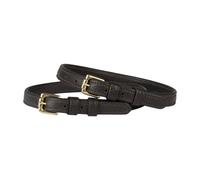 Courroie d'éperons cheval double cuir HORKA (x2) Marron TU