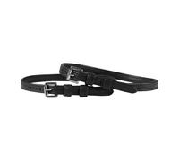Courroie d'éperons cheval double cuir HORKA (x2) Noir TU