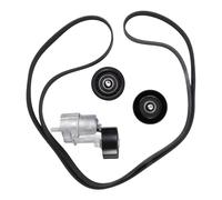 courroie distribution Compatible Avec Kia Pour Santa Fe 2010 2011 2012 Kit Courroie Trapézoïdale Avec Galet Tendeur Et Poulie Renvoi Pièces Moteur 6PK2125 25281-25000