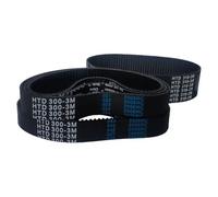 Courroie Distribution HTD 3*M C=276 279 282 285 288 291 294 297 300 303 Largeur 6/9/10/12/15/20mm Caoutchouc Boucle Fermée Pas Synchrone 3*Mm Courroie trapézoïdale(3M 297(Teeth99),5PCS_12MM)