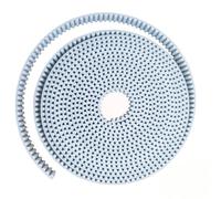 Courroie Distribution HTD5M Couleur Blanc Polyuréthane PU Avec Noyau En Acier Pas À Extrémité Ouverte 5mm Largeur 20mm Poulie 5M-15mm Courroie Transmission(3 meters)