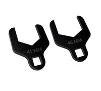 Courroie en acier traité thermiquement avec e réglage antidérapante demi-carré Noir 41 mm/46 mm (41 mm)