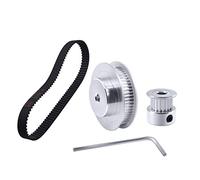 Courroie GT2/2GT Poulie à Courroie 60 Dents 20 Dents, pièces d'imprimante 3D Jeu de poulies synchrones Largeur 6 mm Alésage 5 8 mm 6 10 mm avec clé hexagonale Durable et résistant à l'usure