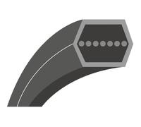 Courroie hexagonale qualité d'origine TORO - WHEEL HORSE, adaptable pour tondeuses 44"" & 52"" (section: AA 1/2"", L: 105- 1/2"")