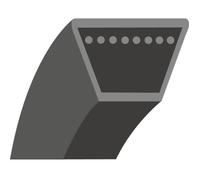 Courroie lisse trapézoïdale qualité d'origine MTD, adaptable pour séries 600, 750 à 769 (section: 5/8"", L: 47 1/2"")