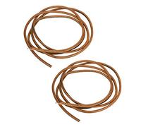 Courroie Machine À Coudre Cuir De Vache, 2 Pièces, 183cm, Rouge Ou Marron - Haute Résistance, Accessoires Pied Pédale, Compatible Machines Anciennes (Brun)