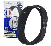 Courroie Machine a Laver 1171 mm J5 avec le Code Original 2466300203 pour Beko 751610179 pour Smeg - MADE IN FRANCE - Garantie de 10 Ans - MONTERAL