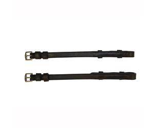 Courroie muserolle cheval Weatherbeeta Collegiate Comfitec Noir Poney