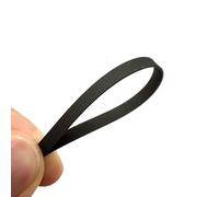 Courroie Noire de Remplacement pour Tourne-disque - Ceinture Caoutchouc Lecteur Vinyle, Largeur 5mm, Longueur 165-310mm(Fold Length 180mm)