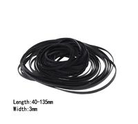 Courroie plate universelle en caoutchouc,45-60/100mm,pour enregistreur,baladeur DVD,50/130 pièces - Type 50Pcs 3mm