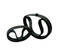 courroie pour embrayage Courroie de distribution HTD Longueur 81/90/96/99/105/108/111/114/117/120/123/126 mm Largeur 6 Courroies synchrones fermées