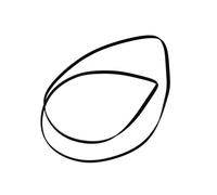 Courroie pour sèche-linge - WHIRLPOOL - 1965H6 - Non élastique - Noir