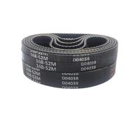 Courroie S2M, longueur 162-260 mm, largeur 6 mm, courroie de distribution synchrone en caoutchouc à boucle fermée, 1 pièce(256mm)