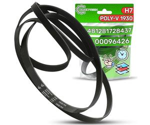 Courroie Seche Linge Poly-V 1930 H7 avec Code Original 00096426 40001012 481281728437 8996470700601 pour Bosch pour Bauknecht pour Whirlpool - Garantie de 5 Ans - ONIX TECH