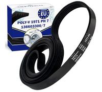 Courroie Seche Linge Poly-V 1971 PH 7 avec le Code Original 136603300/7 1366033007 pour Electrolux pour AEG 00416582 416582 pour Bosch pour Siemens - MADE IN EU - Garantie de 10 Ans - MONTERAL