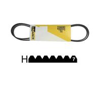 Courroie Sèche-linge - Whirlpool - 2010 H7 - 480112101469 - Noir