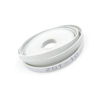Courroie synchrone à noyau d'acier, Courroie de distribution ouverte en PU 2GT, largeur 6/9/10/15 mm, lot de 10 mètres, multicolore(Color White,Width 10mm)
