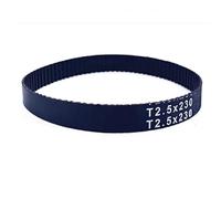 Courroie synchrone en caoutchouc à boucle fermée T2.5, périmètre 105-285 mm, pas 2,5 mm, largeur 6/10/15/20 mm, courroie dentée trapézoïdale(T2.5-182.5mm,1 PIECE_15MM)