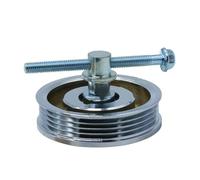 Courroie Tendeur Ensemble Convient pour Doosan Daewoo DH150 220 215 225 258 300-5/7/9 tendeur de courroie climatiseur roue serrage 4PK excavatrice Poulie-tendeur(WHITE)