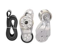 Courroie Tendeur Ensemble Convient Pour Moteur Volvo D13, Accessoires De Pelle, Pièces Rechange, Ensemble Tendeurs Ventilateur À Rainures 21714847 20582558 20582557 Poulie-tendeur