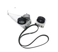 Courroie Tendeur Ensemble Poulie de tendeur courroie d'entraînement à essence LR003570 LR004667 LR006076 3,2 L pour Land Rover Freelander S60 S80 XC70 XC90 Kit galet enrouleur(Brand-Set of 3)