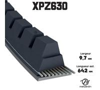Courroie tondeuse XPZ630 trapézoïdale crantée | 9,7 x 642 mm