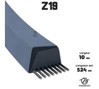 Courroie tondeuse Z19 Trapézoïdale - 10 mm x 524 mm