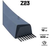 Courroie tondeuse Z23 Trapézoïdale - 10 mm x 622 mm