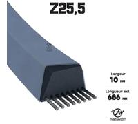 Courroie tondeuse Z25,5 Trapézoïdale - 10 mm x 686 mm