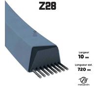 Courroie tondeuse Z28 trapézoïdale | 10 x 749 mm