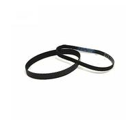 Courroie transmission Belt Largeur 4/6/10/15mm Longueur 118 120 126 130 136 142 158mm Crantée 2M-120 2M-142 HTD 2M Courroie Distribution Caoutchouc Boucle Fermée(4mm,1PC_130MM)