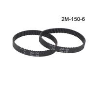 Courroie Transmission Courroie Distribution Synchrone 2GT/2M 2 Pièces Périmètre 140/142/150/160/180mm Largeur 6mm Pièce Rechange Pour Convoyeur Synchrone Pour Aspirateur(C)