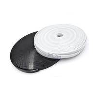 Courroie Transmission Courroie Synchronisation PU GT2 Acier Polyuréthane Petit Jeu Pour Imprimante 3D 2GT Courroie Synchrone Ouverte 2GT-6 Largeur 4/6/9/10/15mm Trapézoïdale(1Meter,6mm Color white)