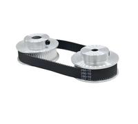 Courroie Transmission Kit Poulie Distribution GT2 60 Dents Rapport Vitesse 1:1 Ouverture 5-12Mm Largeur 2GT-400-10Mm 2GT-300-10Mm Réductrice 2GT Pièces D'imprimante 3D(60T Bore 12mm,2GT-300-10MM_8MM)