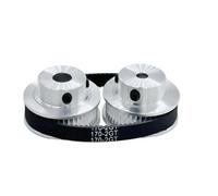 Courroie Transmission Poulie Distribution 2GT 48+48 Dents Décélération Vitesse 1:1 Ensemble Personnalisé Largeur Courroie 6Mm Pièce D'imprimante 3D Option(12mm,2GT-400-6MM_6MM)