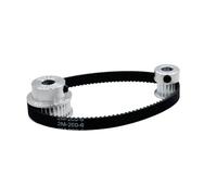 Courroie Transmission Poulie Distribution Synchrone GT2, Largeur 6Mm Rapport 1:2 16 Et 32 dents Alésage 5/8Mm Aluminium Longueurs 120/200/280/400/610Mm(3mm,5MM_2GT-280)