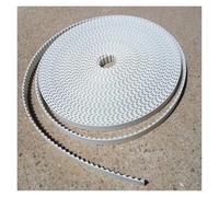 Courroie Transmission Trapézoïdale Courroie Distribution Convoyeur À Transmission Dents En Polyuréthane PU T5 Ouverte Avec Câble Acier Pour Remplacement Rideau Électrique(6meter,16mm)