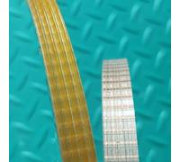 Courroie transporteuse nervurée en V de 10 mm de large pour scies à ruban de 25,4 à 30,5 cm, pièce de rechange orange (340 mm pour 25,4 cm)