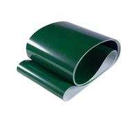 Courroie trapézoïdale Bande transporteuse Transmission en PVC vert, 1mm d'épaisseur, 2000mm-2400mm, ceinture industrielle large: 80mm 85mm 90mm 95mm 100mm coulissante(80mm,2050mm)