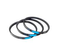 Courroie trapézoïdale crantée AX/13X type 13X500~787 mm à entraînement par fil dur et anneau intérieur en caoutchouc, for machines agricoles et industrielles.(13X550 mm Li)