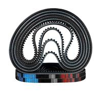 Courroie trapézoïdale crantée en caoutchouc dur, type BX/17X, 17 x 914 à 1245 mm, for machines agricoles, entraînement industriel, bague intérieure longue(17X991 mm Li)
