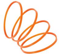 Courroies de Rechange Orange 4 Pièces, pour Machine à Barbe à Papa | Moteur de Machines à Bonbons, Surface Lisse sans Bavure, Plastique et Caoutchouc, Usage Intérieur