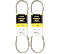Courroies MaxPower 347477, renforcé au kevlar, 1/2" x 34" - 4L340 - longueur extérieure L(a) 865 mm. (Lot de 2)
