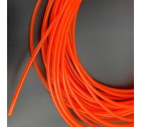Courroies transporteuses en polyuréthane Orange de 1 mètre, courroie d'entraînement ronde en PU, diamètre du cordon fusible 2mm 3mm 4mm 5mm 6mm 7mm 8mm 10mm 12mm 15mm(1M,Dia 4mm)