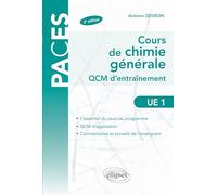 Cours chimie générale QCM d'entraînement: UE1