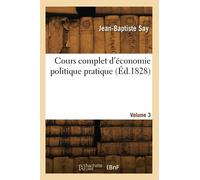 Cours complet d'économie politique pratique (Éd.1828)