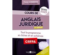 Cours d'anglais juridique 2023: Tout le programme en fiches et en schémas