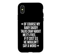 Cours de Dicton Amusant Dont Parle Mon Petit Papa Coque pour iPhone X/XS