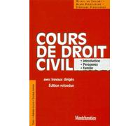 Cours De Droit Civil Avec Travaux Diriges - Tome 1, Premier Volume, Introduction, Personnes, Famille, 16eme Edition