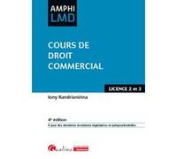 Cours de droit commercial Iony Randrianirina (Auteur)